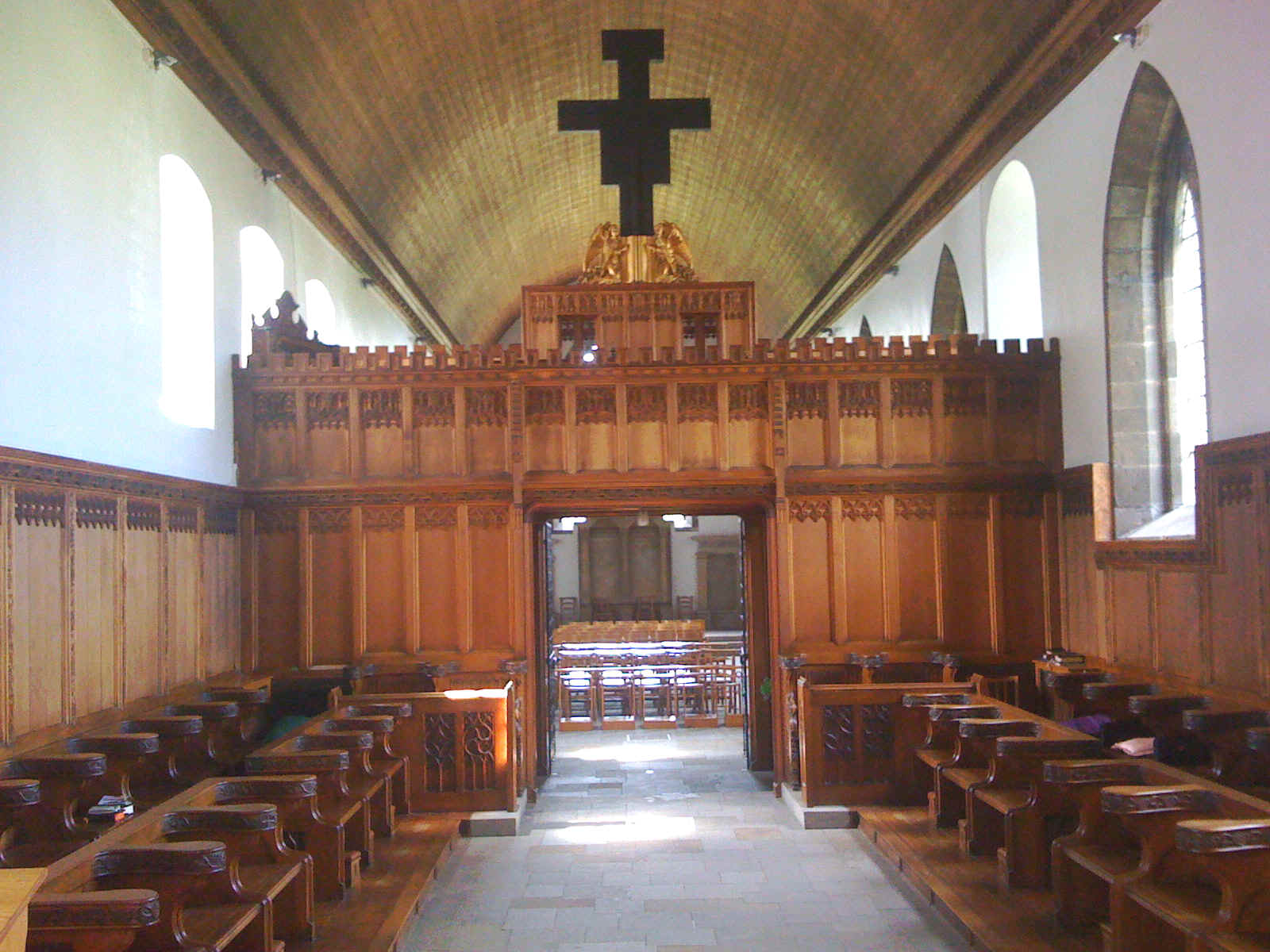 The 'Rood Screen' of Greyfriars church, as it is today.