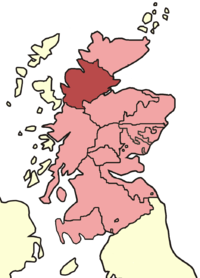 Map showing Ross Diocese in Scotland