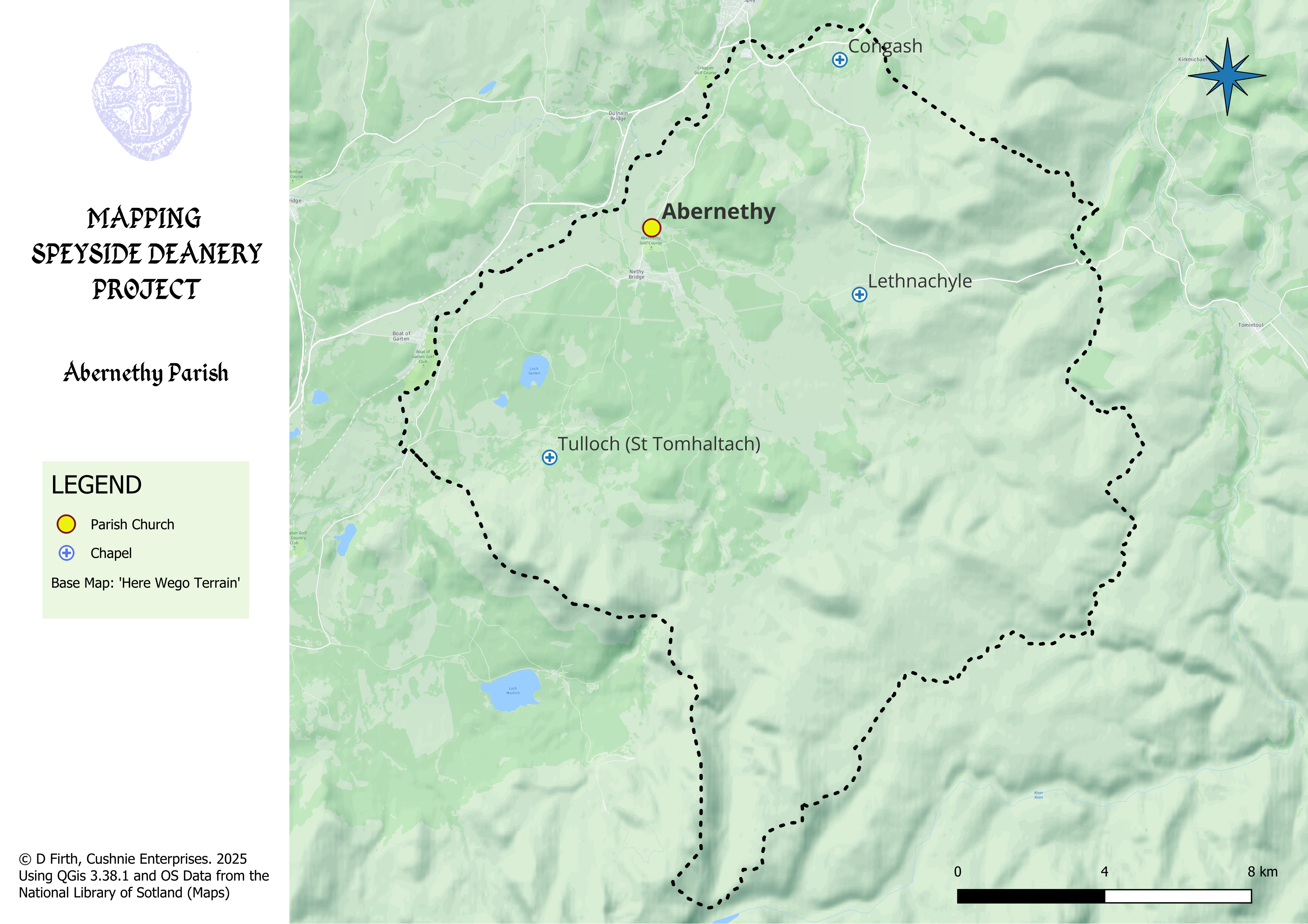 Map of the Parish of Abernethy.