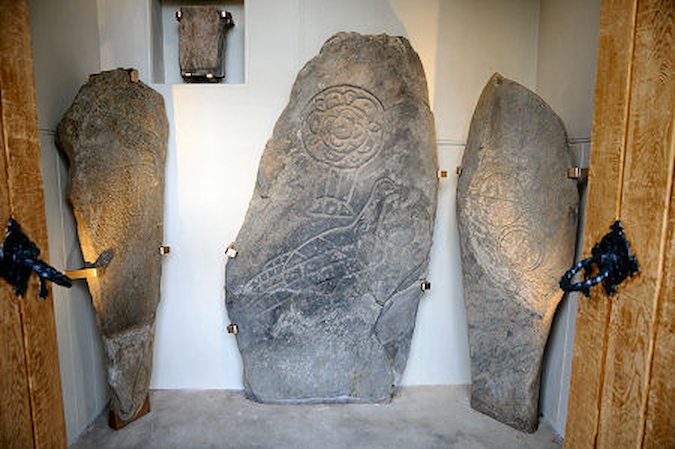 Picture of the New housing of the Pictish Symbol stones at Inveraven