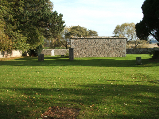 Looking north towards Spynie Palace.